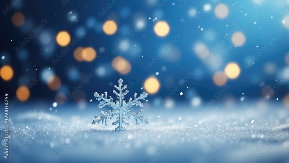 1. Winter Wonderland: Sparkling Blue Background with Snowflakes 1. Winter Wonderland: Sparkling Blue Background with Snowflakes