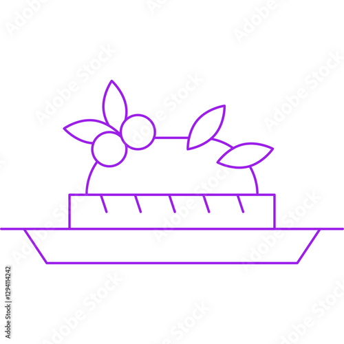 Bruschetta icon single vector illustration