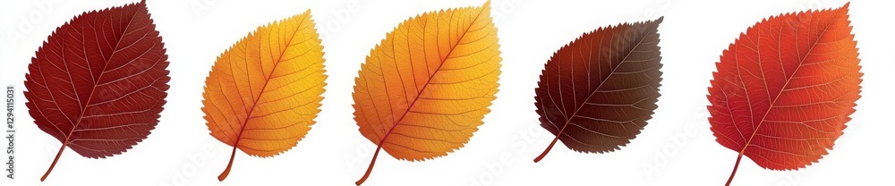Herbstlaub im Wind - Blatter Set mit Bewegungsunscharfe , isolated on white background, , copy space for text, Herbstlaub im Wind - Blatter Set mit Bewegungsunscharfe , isolated on white background, , copy space for text,