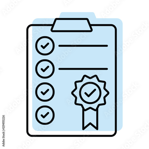 Quality Report  color shadow thinline icon, vector, pixel perfect, illustrator file 
 