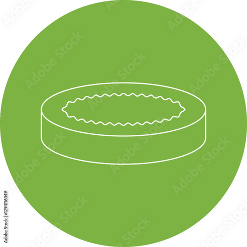 Creme Brulee icon single vector illustration