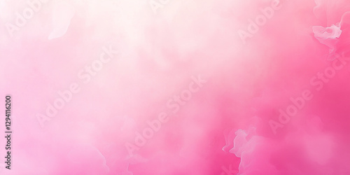 Soft Pink Watercolor Background with Dreamy Gradient and Delicate Bokeh Accents