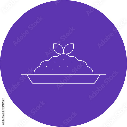 Risotto icon single vector illustration