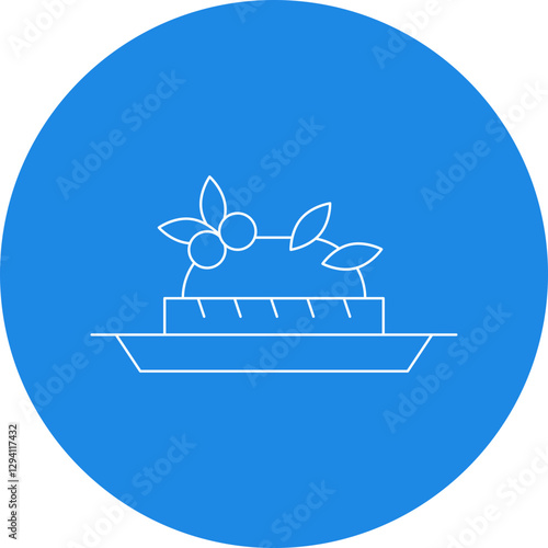 Bruschetta icon single vector illustration