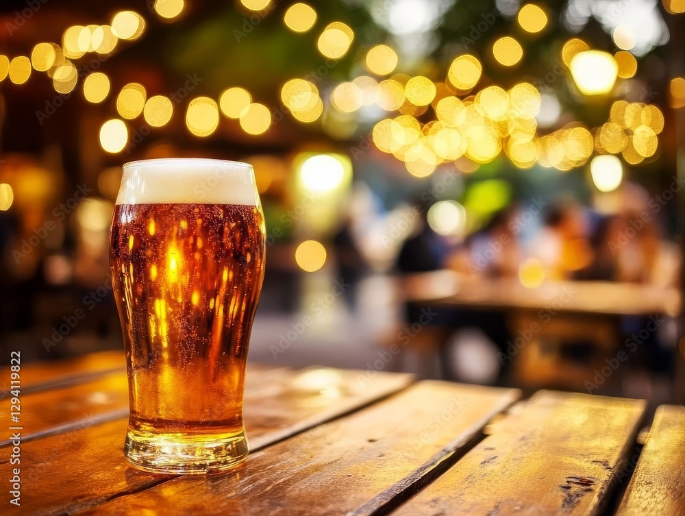 Outdoor bokeh ambiance at a street bar restaurant. Outdoor bokeh ambiance at a street bar restaurant.