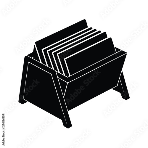 Classic rolodex vector design symbolizing clear organization and effective contact management in offices