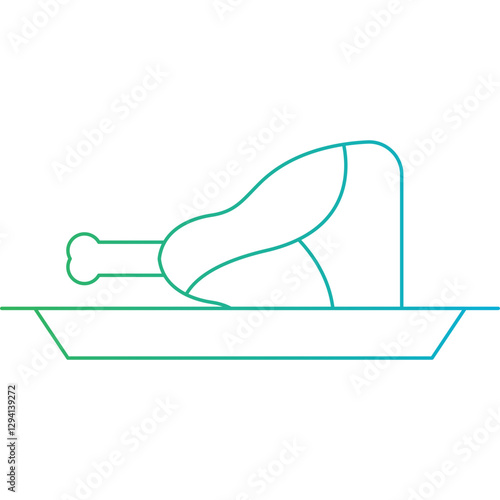 Veal Cutlet icon single vector illustration