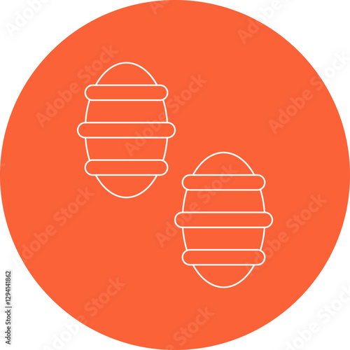 Gnocchi icon single vector illustration