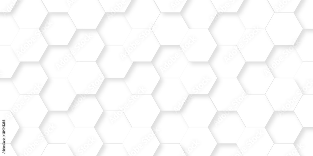 Minimal white hexagonal hexagon modern technology creative emboss light honeycomb polygonal web. abstract geometric science and mosaic tile with template texture background. Minimal white hexagonal hexagon modern technology creative emboss light honeycomb polygonal web. abstract geometric science and mosaic tile with template texture background.