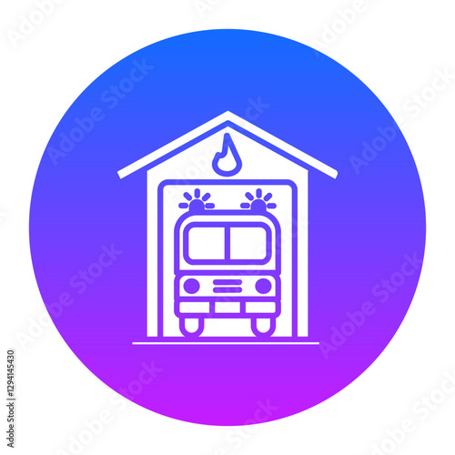 Firefighter Garage Icon