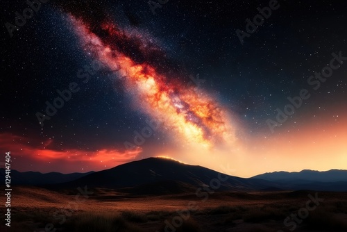 Wallpaper Mural Starry Night's Tranquil Vista: A Milky Way Exploration Under the Galaxy's Celestial Skies Torontodigital.ca