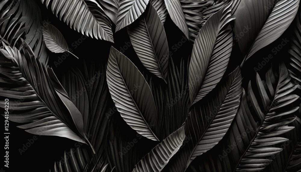 elegant leaf shadows of a black leaf background, where the intricate patterns create a captivating dance of light and dark. elegant leaf shadows of a black leaf background, where the intricate patterns create a captivating dance of light and dark.