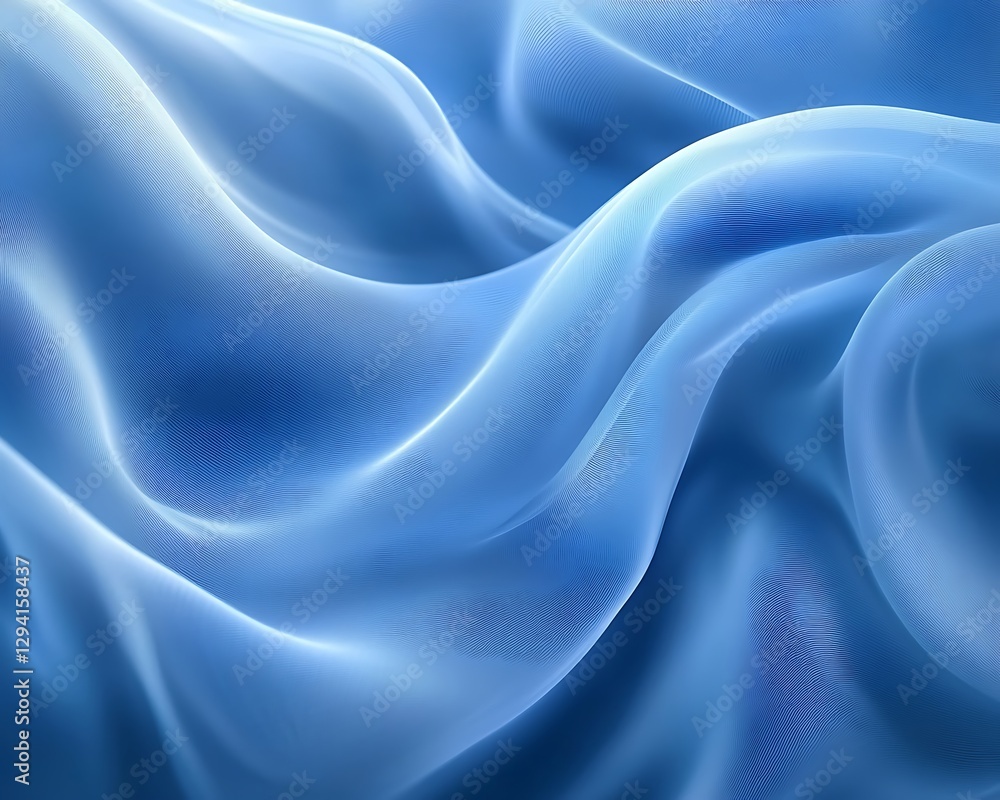 Obraz premium Fluid Blue Fabric Texture