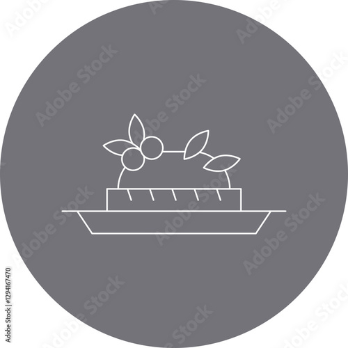 Bruschetta icon single vector illustration