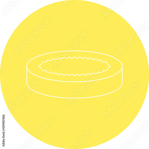 Creme Brulee icon single vector illustration