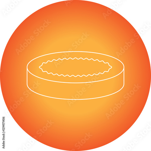 Creme Brulee icon single vector illustration