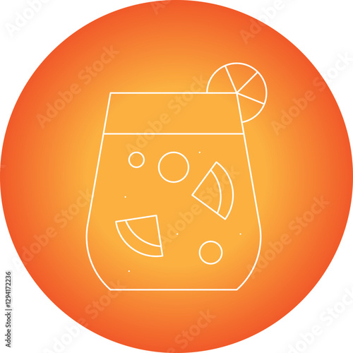 Sangria icon single vector illustration