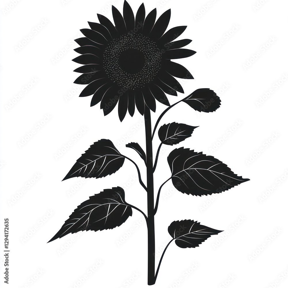 Fototapeta premium set of sunflower