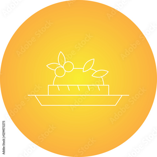 Bruschetta icon single vector illustration