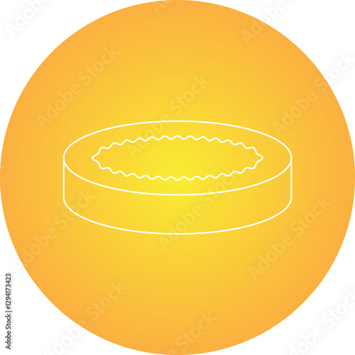 Creme Brulee icon single vector illustration