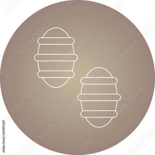 Gnocchi icon single vector illustration