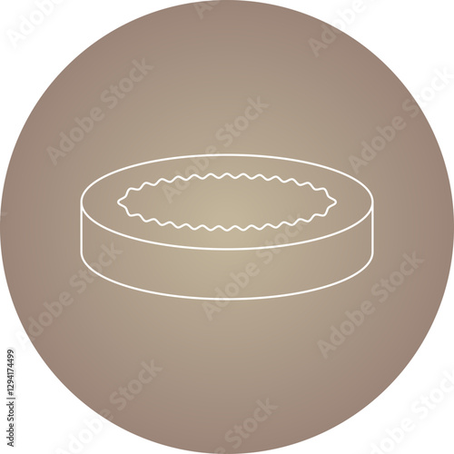 Creme Brulee icon single vector illustration