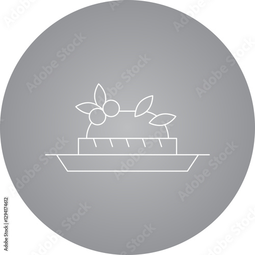 Bruschetta icon single vector illustration