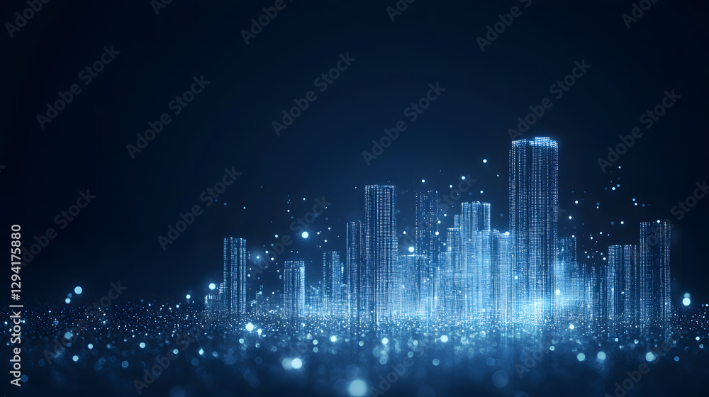 Smart City Concept with Glowing Buildings and Digital Network Elements
Smart City Concept with Glowing Buildings and Digital Network Elements