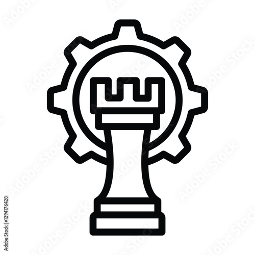 Strategy    line icon , vector, pixel perfect, illustrator file 
