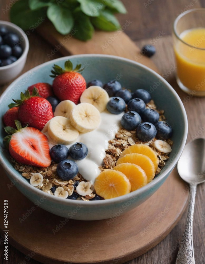 A balanced plate of colorful fruits and vegetables, symbolizing the importance of proper nutrition in maintaining health A balanced plate of colorful fruits and vegetables, symbolizing the importance of proper nutrition in maintaining health
