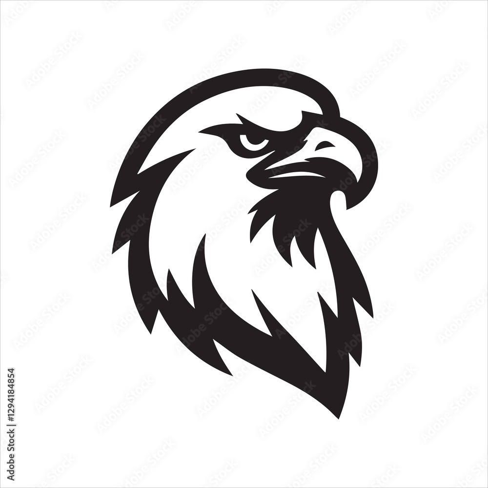 Fototapeta premium eagle head vector illustration