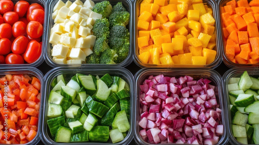 Vegetable and Protein Meal Prep Containers Vegetable and Protein Meal Prep Containers
