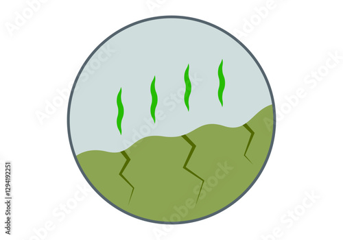 Icono de basurero o contaminación maloliente 