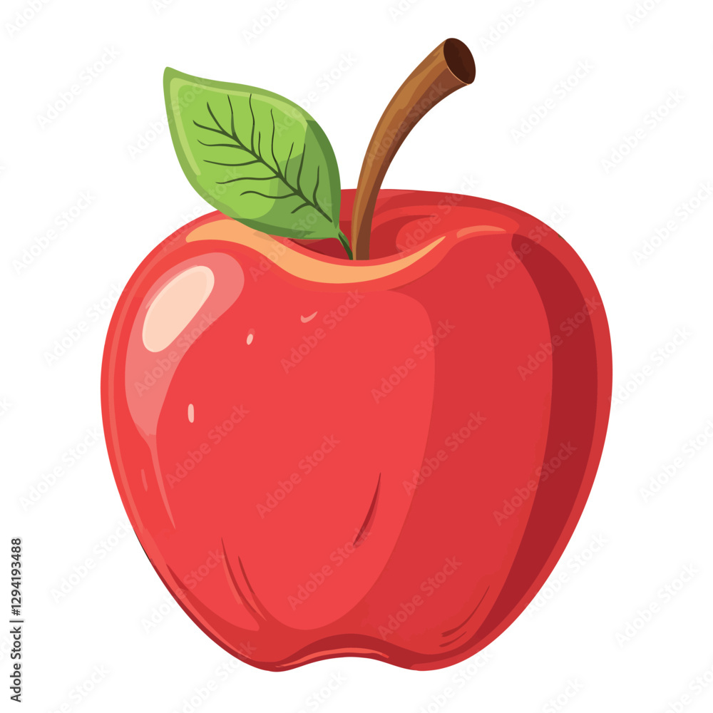 Red apple fruit vector illustrations Red apple fruit vector illustrations