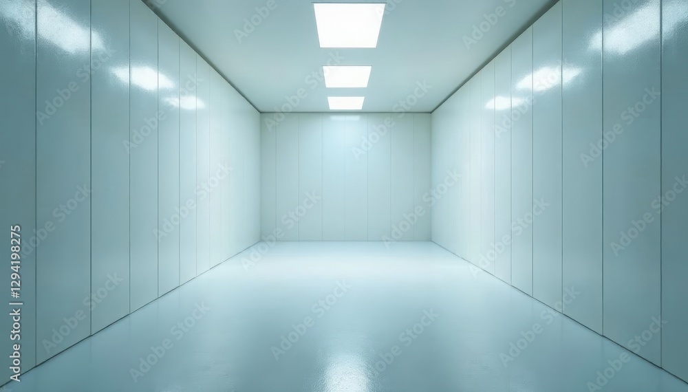 Brightly lit empty padded cell, seamless white walls , texture, healthcare, treatment Brightly lit empty padded cell, seamless white walls , texture, healthcare, treatment