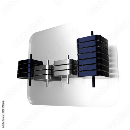 weight abstract structure: A striking weight abstract structure, with precision and modern aesthetic
