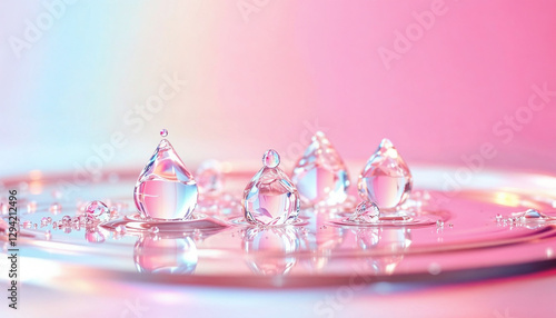 water drops on a glass