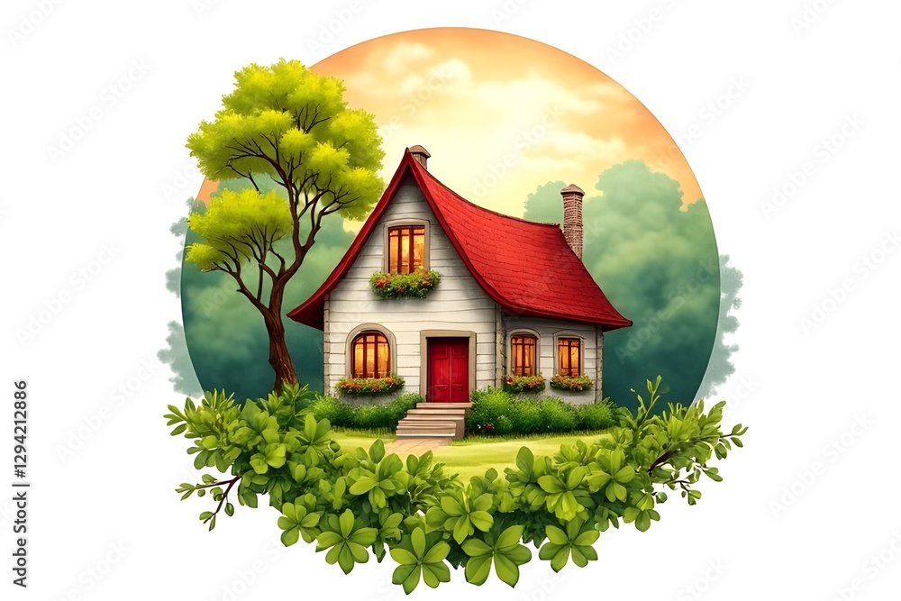 Charming Little House in a Peaceful Garden Setting Charming Little House in a Peaceful Garden Setting