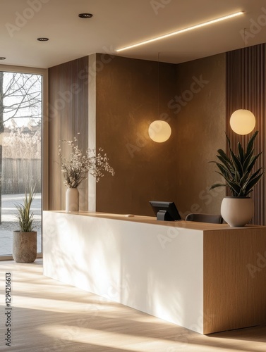 This is an interior shot of a reception area