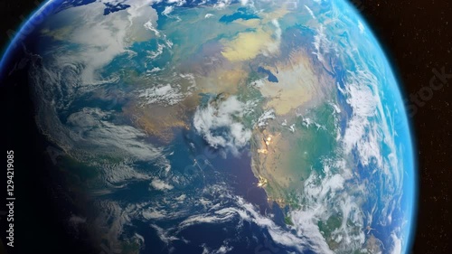 Stunning View of Earth Globe