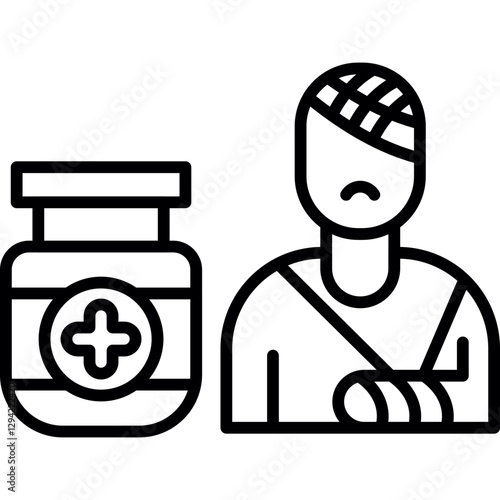 Medical Coverage Icon Vector Element