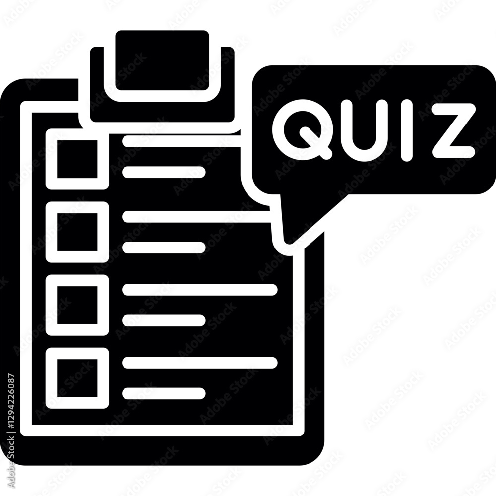 Quiz Icon Vector Element Quiz Icon Vector Element