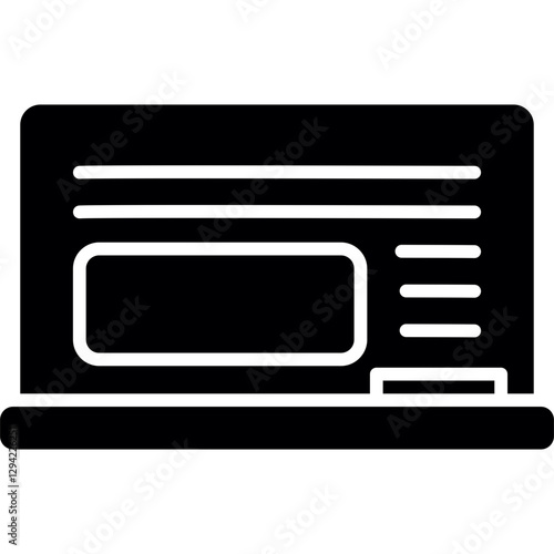 Blackboard Icon Vector Element