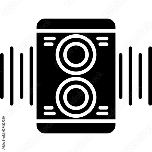 Subwoofer Icon Vector Element