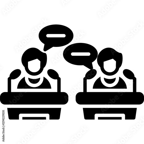 Debate Icon Vector Element