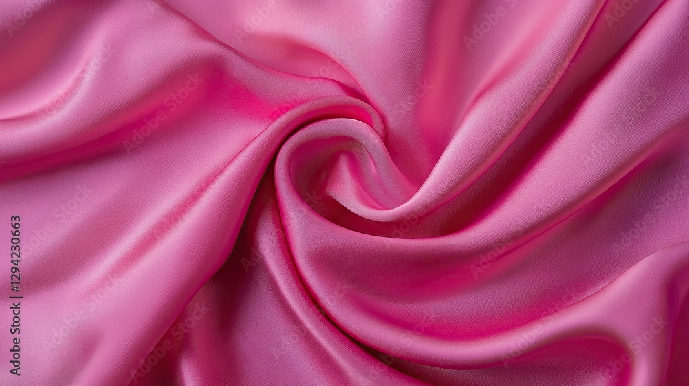 Fototapeta premium Soft pink silky fabric texture background.