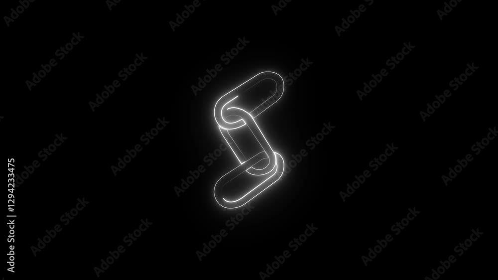 neon metal broken chain with explosion on black backround neon metal broken chain with explosion on black backround