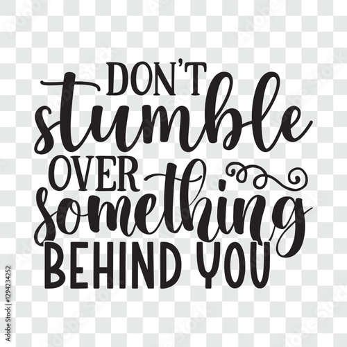 don't stumble over something behind you svg