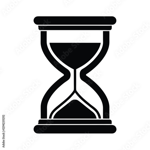 Digital timer silhouette accurately counts down critical seconds, powerfully creating urgency for dynamic business presentations