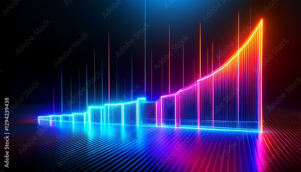 Fototapeta premium Capture the essence of growth through glowing visuals. 